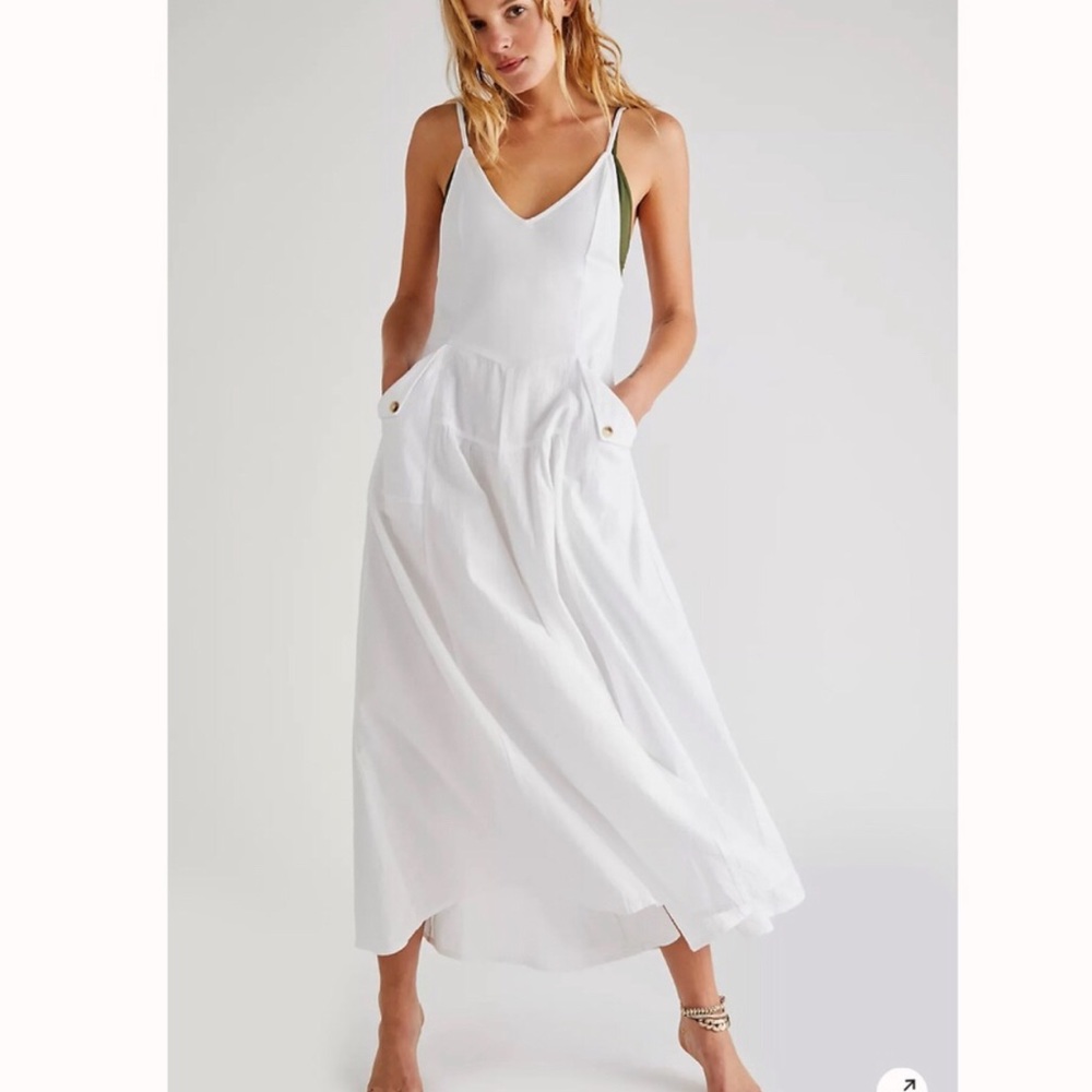 Free People Soledad Midi Dress White